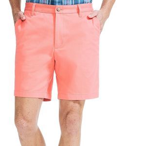 Nautica Mens Shorts Sugar Coral Pink Size 33 Classic Deck Stretch